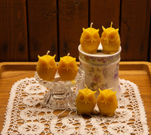 Load image into Gallery viewer, Owl Shaped Pure Beeswax Candles